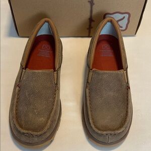 Twisted X Women’s Tan Suede Slip-Ons